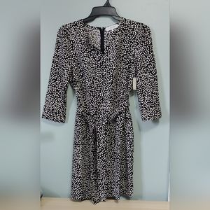 Lark & Ro Polka Dot Shift Dress Size 8 NWT